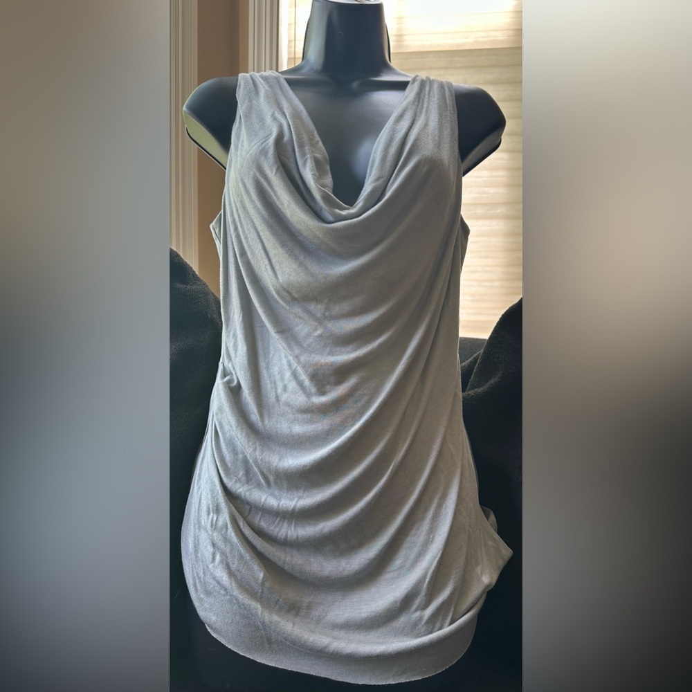 To the Max gray satin top